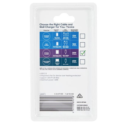USBC Heavy Duty Cable, 3m - Anko