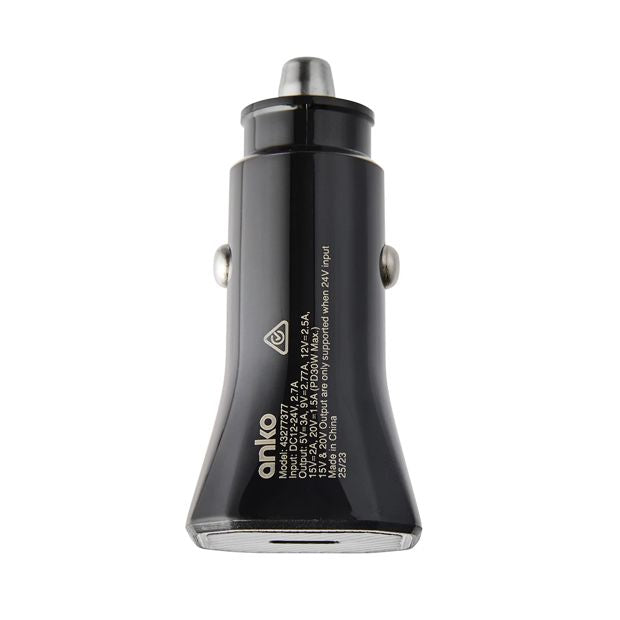 Fast Car Charger 30W USB-C - Anko