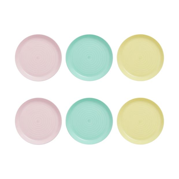 Pastel Plates, 6 Pack - Anko