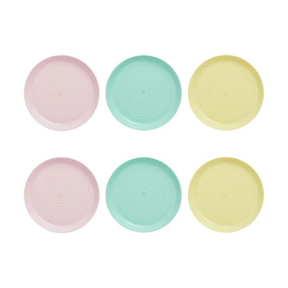 Pastel Plates, 6 Pack - Anko
