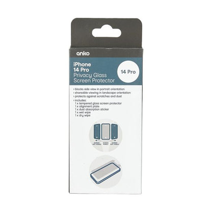 iPhone 14 Pro Privacy Glass Screen Protector - Anko