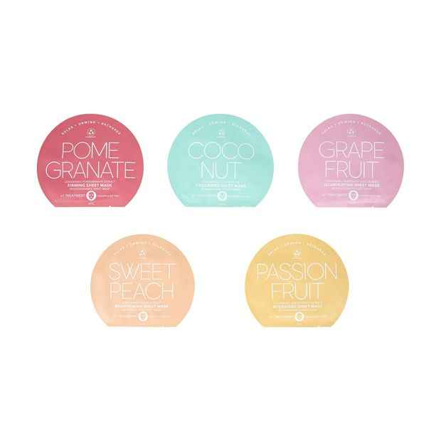 5 Pack Rejuvenating Face Masks