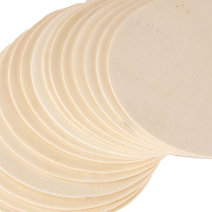 Plywood Coasters, 16 Pack - Anko