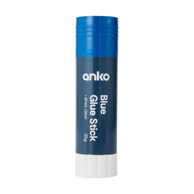 Blue Glue Sticks, 2 Pack - Anko