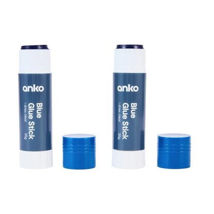 Blue Glue Sticks, 2 Pack - Anko