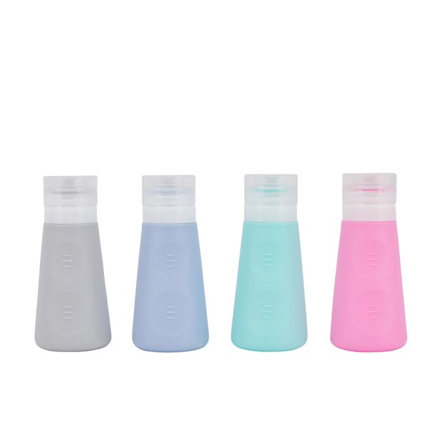 4 Pack Travel Solutions Silicone Bottles