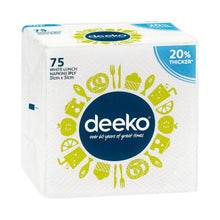 White Lunch Napkins 1 Ply