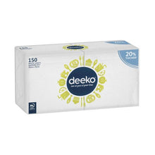 DEEKO WHITE LUNCH NAPKINS 1PLY