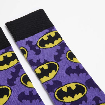 Retro Batman Logo Crew Socks - Swag