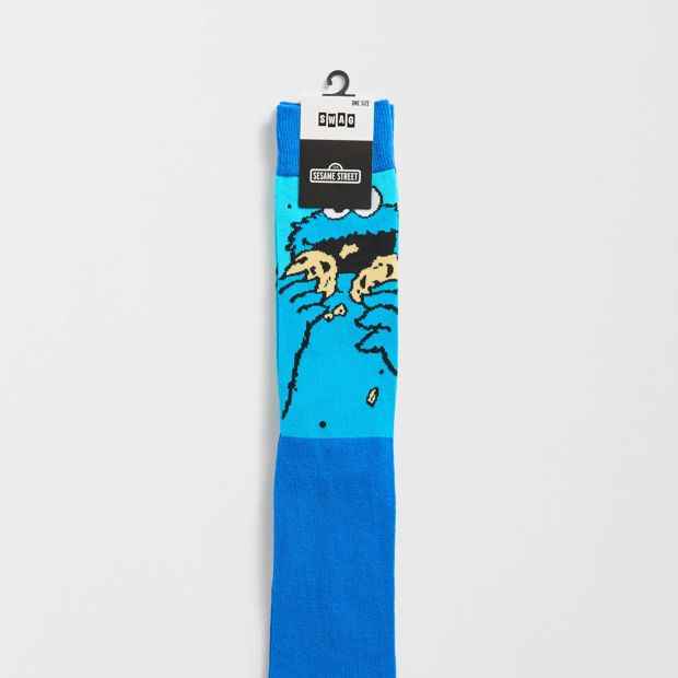 Cookie Monster Licensed Crew Socks - Swag