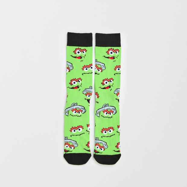 Oscar the Grouch Licensed Crew Socks - Swag