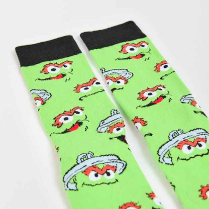 Oscar the Grouch Licensed Crew Socks - Swag