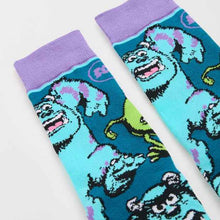 Monster Print Crew Socks - Cotton Blend