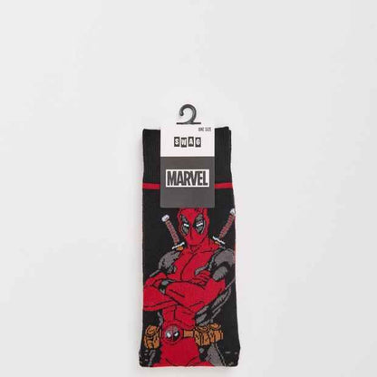 Graphic Print Crew Socks - Cotton Blend