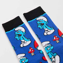 Character Print Crew Socks - Cotton Blend