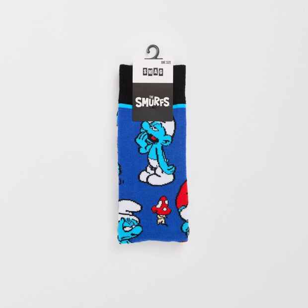 Character Print Crew Socks - Cotton Blend