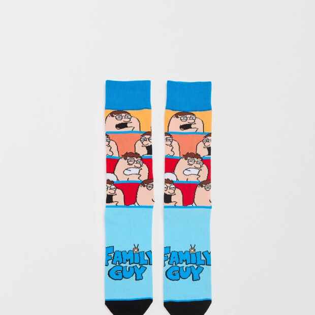 Cartoon Character Crew Socks - Cotton Blend