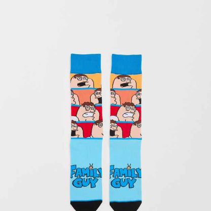 Cartoon Character Crew Socks - Cotton Blend