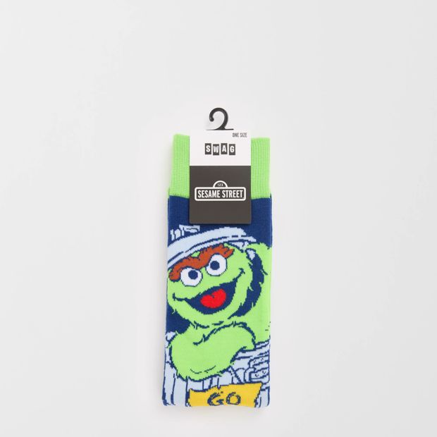 Swag Oscar The Grouch Crew Socks
