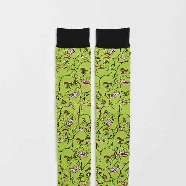 Swag Shrek Crew Socks