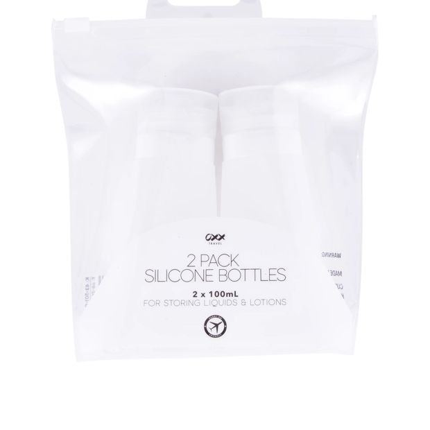 2 Pack Travel Solutions Silicone Bottles