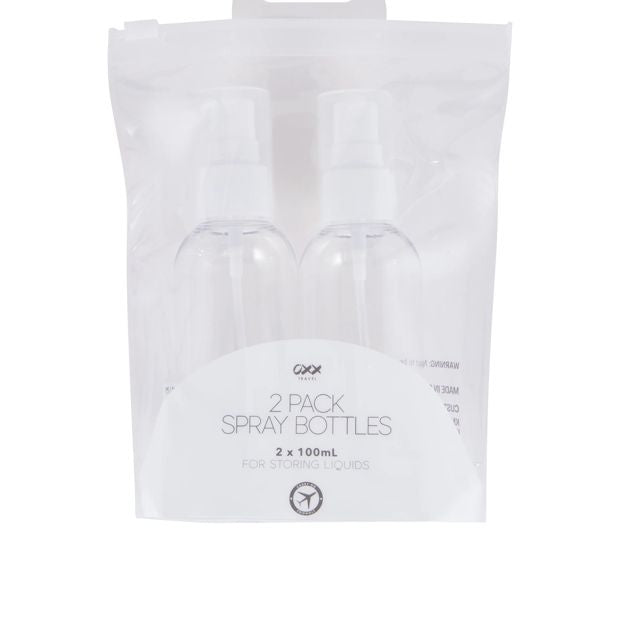 2 Pack Travel Solutions Spray Bottles