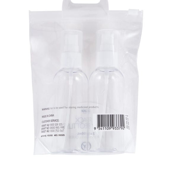 2 Pack Travel Solutions Spray Bottles