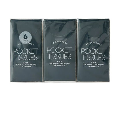 6 Pack Everyday Pocket Tissues