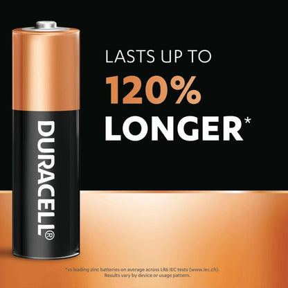 Duracell Coppertop AA 1.5V Alkaline Batteries - 12 Pack