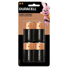 Duracell Coppertop D Alkaline Batteries - 4 Pack