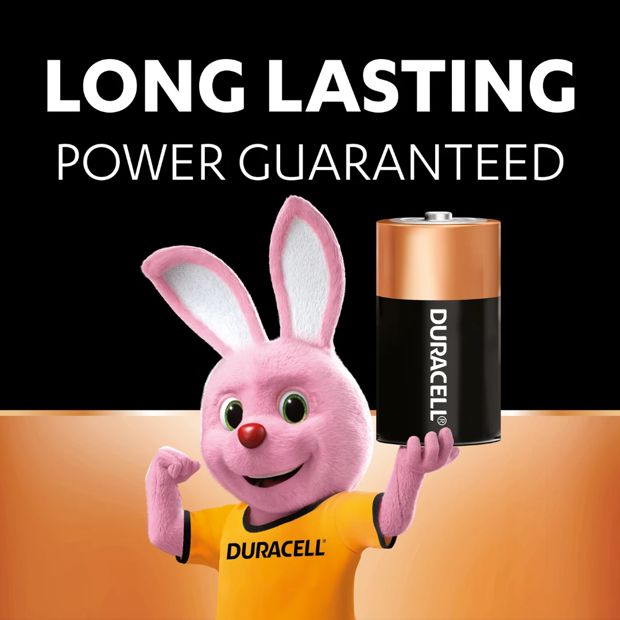 Duracell Coppertop D Alkaline Batteries - 4 Pack