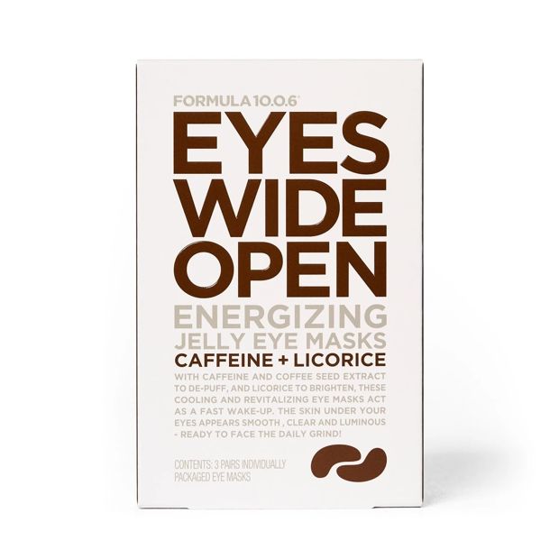Formula 10.0.6 Eyes Wide Open Eye Masks 3 Pairs