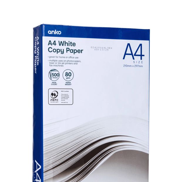 Multi Purpose Quality Copy Paper 500 Sheets - Anko