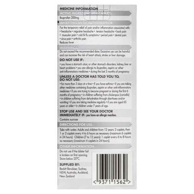 Nurofen Ibuprofen 200mg Tablets - 12 Pack