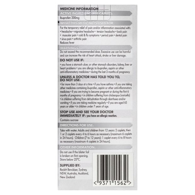 Nurofen Ibuprofen 200mg Tablets - 12 Pack