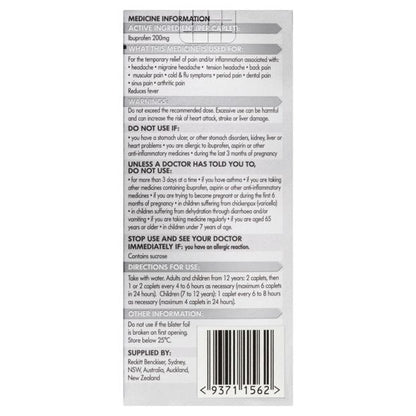 Nurofen Ibuprofen 200mg Tablets - 12 Pack