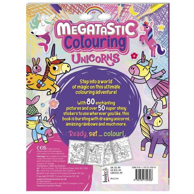 Megatastic Colouring: Unicorns