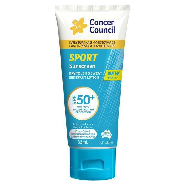 Cancer Council Sport Dry Touch & Sweat Resistant SPF50+ Sunscreen Lotion - Aloe Vera & Vitamin E