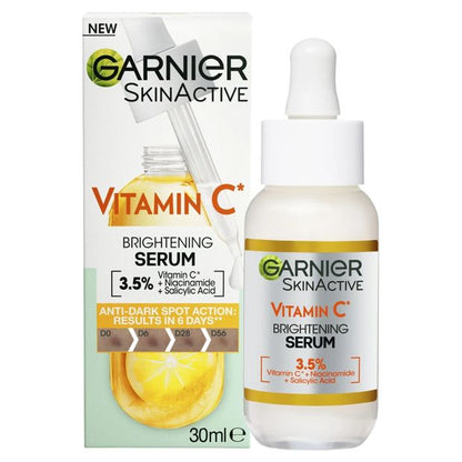 New Garnier SkinActive Brightening Serum - 3.5% Vitamin C, Niacinamide & Salicylic Acid