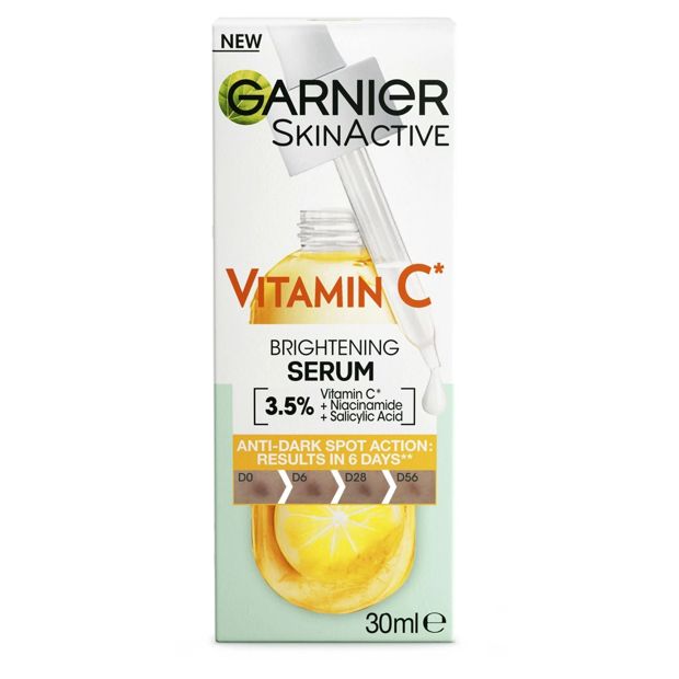New Garnier SkinActive Brightening Serum - 3.5% Vitamin C, Niacinamide & Salicylic Acid