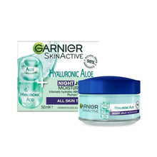 Garnier SkinActive Hydrating Night Jelly Moisturiser - Hyaluronic Acid, Aloe Vera & Argan Oil
