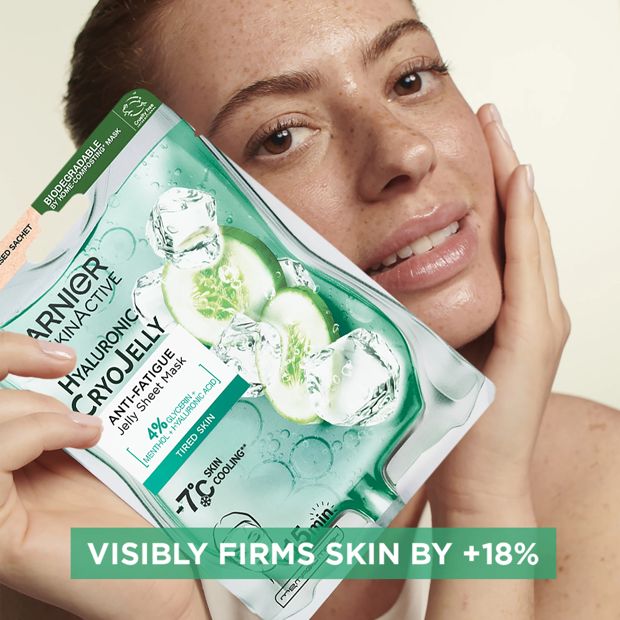 Garner SkinActive Anti-Fatigue Jelly Sheet Mask 27g - Hyaluronic CryoJelly