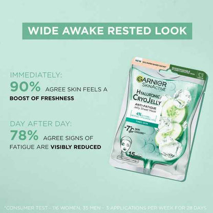 Garner SkinActive Anti-Fatigue Jelly Sheet Mask 27g - Hyaluronic CryoJelly
