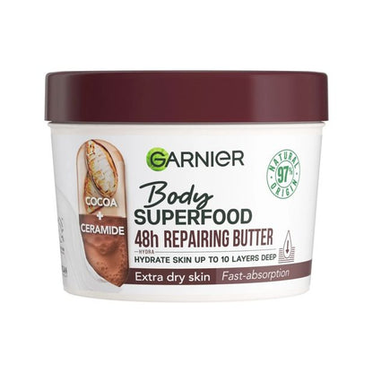 Garnier Body Superfood 48H Repairing Butter Cream - Cocoa and Ceramide