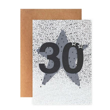 Connections from Hallmark 30th Birthday Card - Silver Stars and Dots