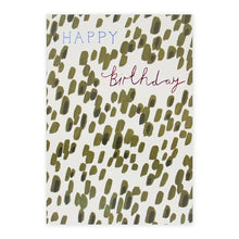 Connections from Hallmark Birthday Card - Olive Brush Strokes