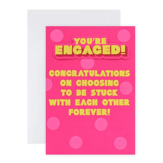 Connections From Hallmark Engagement Card - Stuck Forever!
