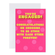 Connections From Hallmark Engagement Card - Stuck Forever!