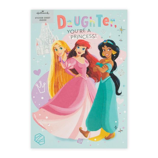 Hallmark Daughter Birthday Card - 3 Disney Princesses