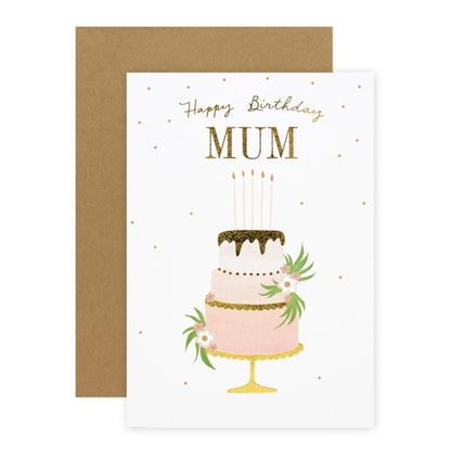 Connections from Hallmark Birthday Card for Mum - Floral Three Tiered Cake